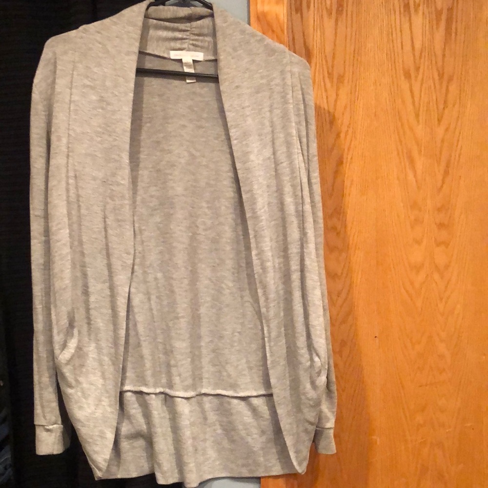 Gray shrug sweater